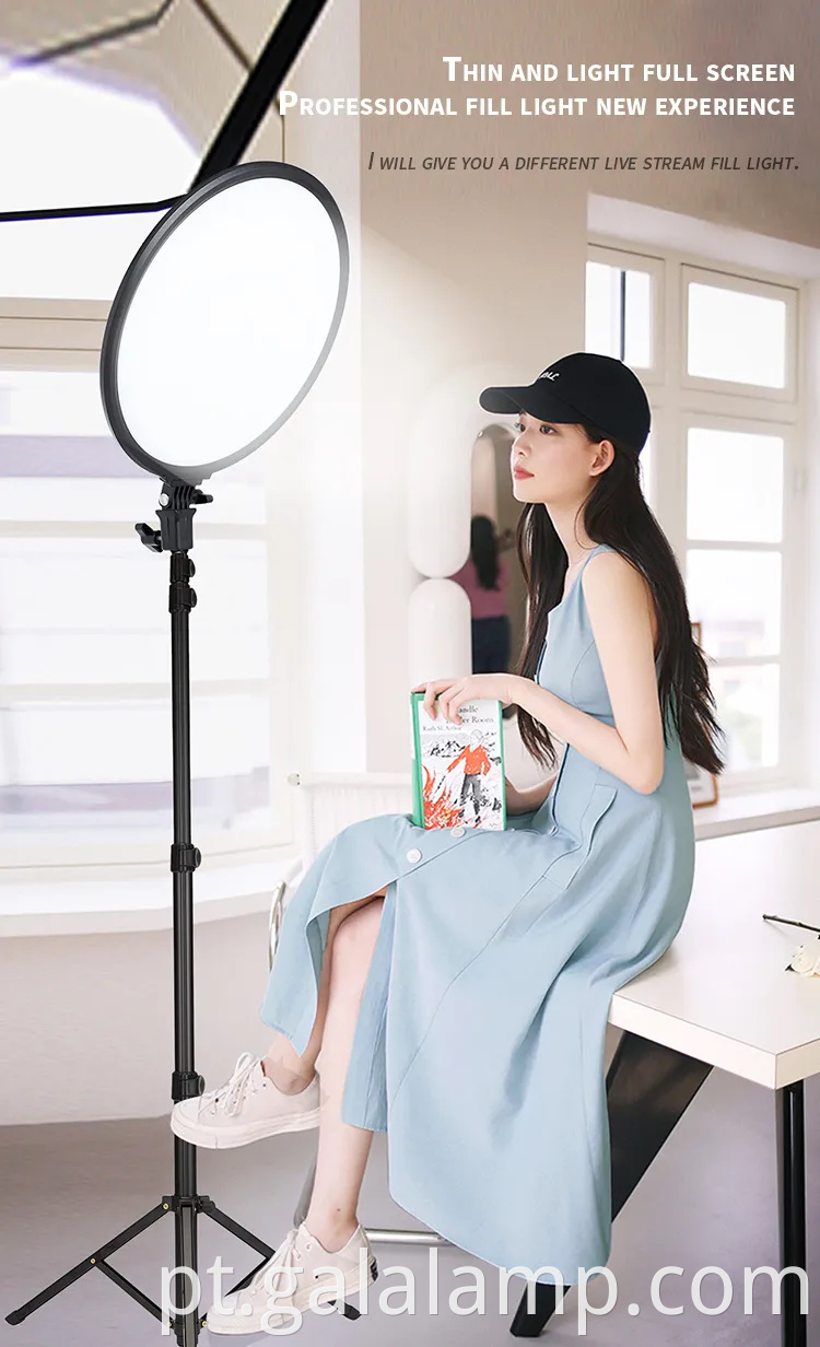 Luz de painel LED de 14 polegadas para transmissão profissional ao vivo